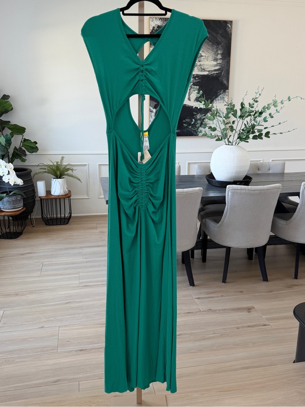 Agua Bendita Ailana Tile Cut Out Maxi Dress